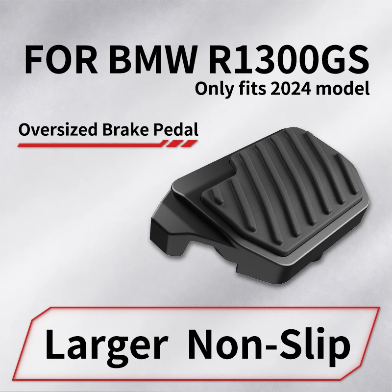 For BMW R1300GS Alloy+Rubber Brake Pedal, Enlarged, Widened, Anti-slip, Larger Area, Easy to Step on