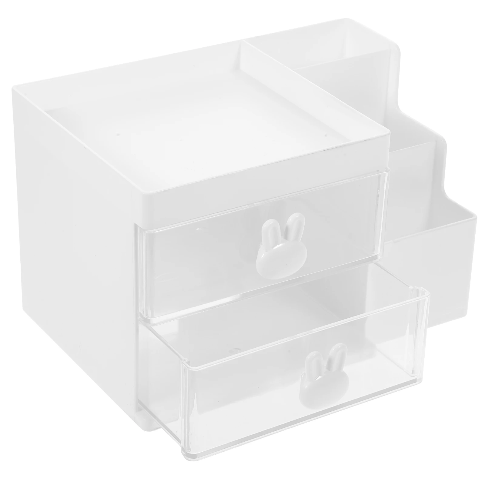 

Drawer Pen Holder White PP Material Desk Organizer Storage Box for Pens Office Supplies Document File Sundries Neat Tidy