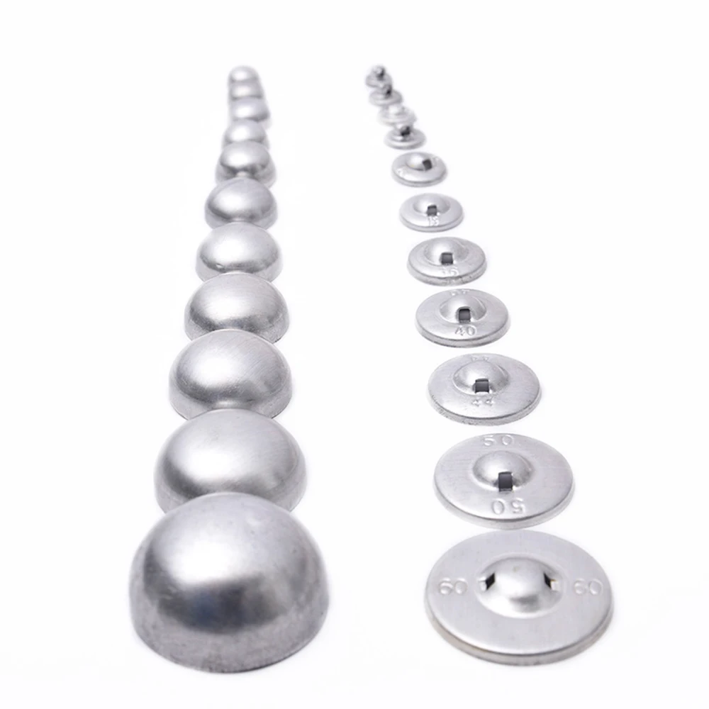 16L-60L Fabric Covered Button Aluminum Base Round Mushroom Shape Buttons for Diy Cloth Crafts Decoration Sewing Accessories