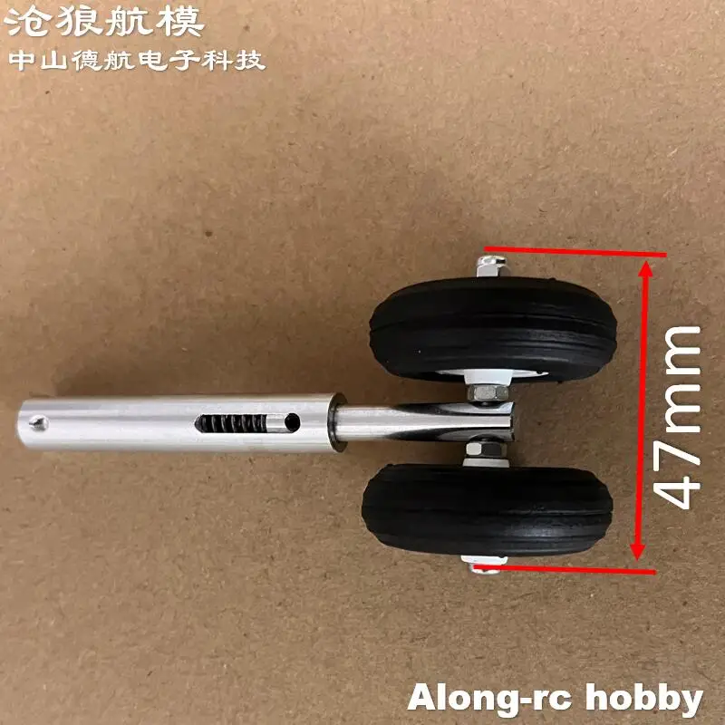 Roues en PU de 36mm H: 100mm, en alliage d'aluminium léger, trains d'atterrissage Anti-Vibration D3/4 pour pièces de modèles d'avion LG RC rétractables