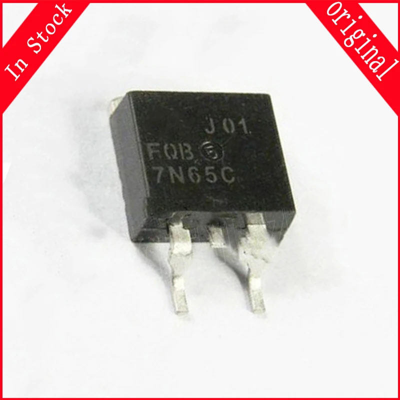 10pcs/lot FQB7N65C TO-263 FQB7N65 7N65 TO263 In Stock