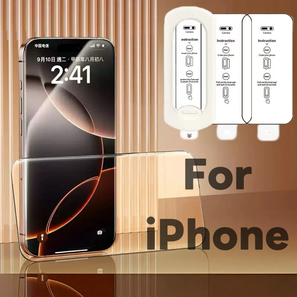 3er-Pack HD-Displayschutzfolien aus gehärtetem Glas, kompatibel mit der iPhone-Serie
