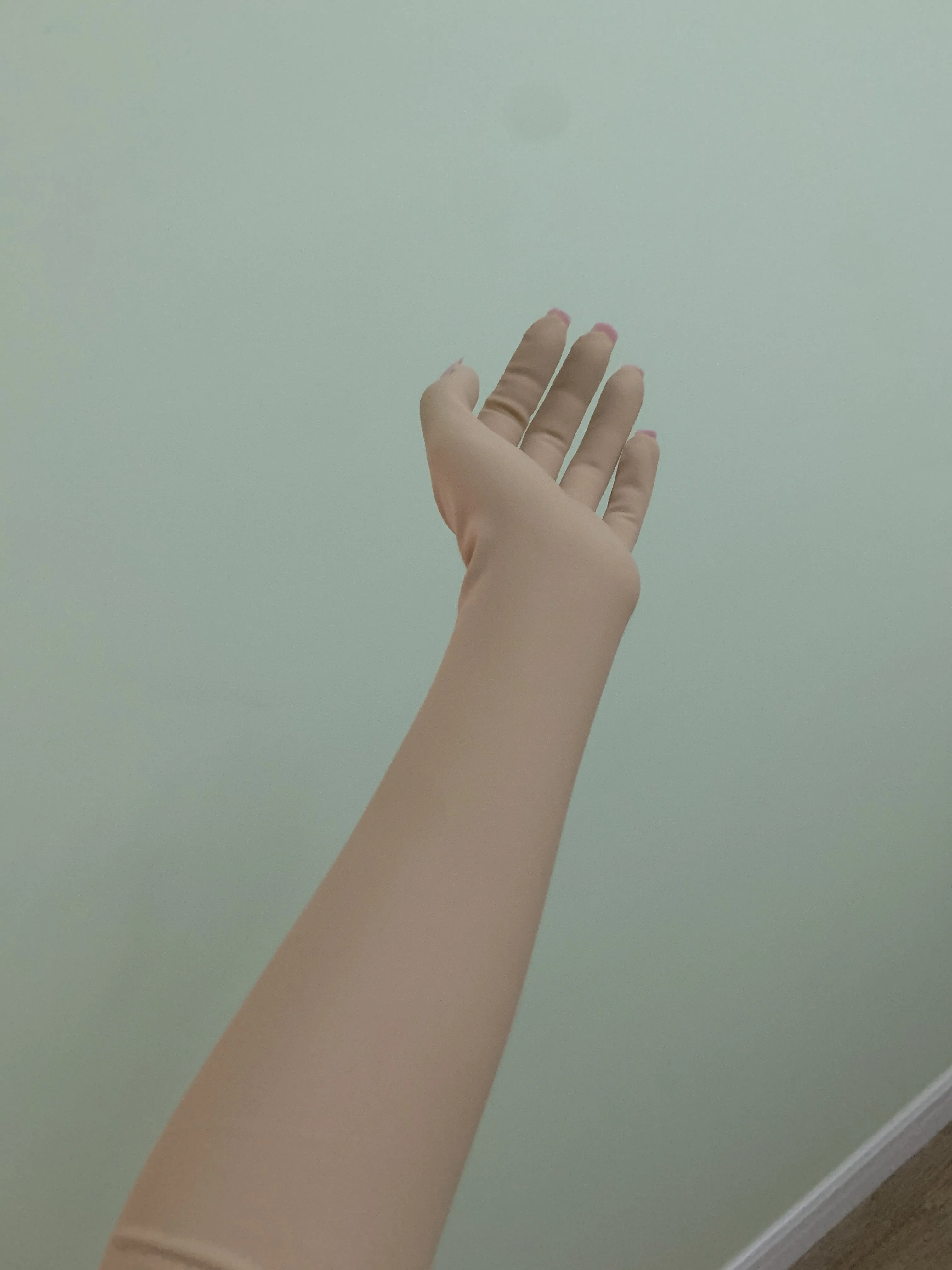 Gants à ongles Zentai en spandex couleur chair rose de luxe pour hommes, jeu de rôle Kigurumi, gants longs à haute élasticité avec costume d'ongles