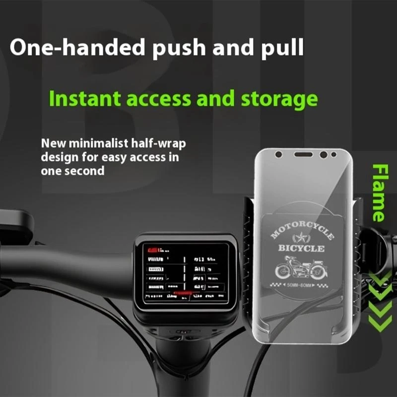 360도 회전 오토바이 핸드폰 홀더 핸들바/백미러 장착 스마트폰 거치대 스쿠터 자전거용 베스트셀러