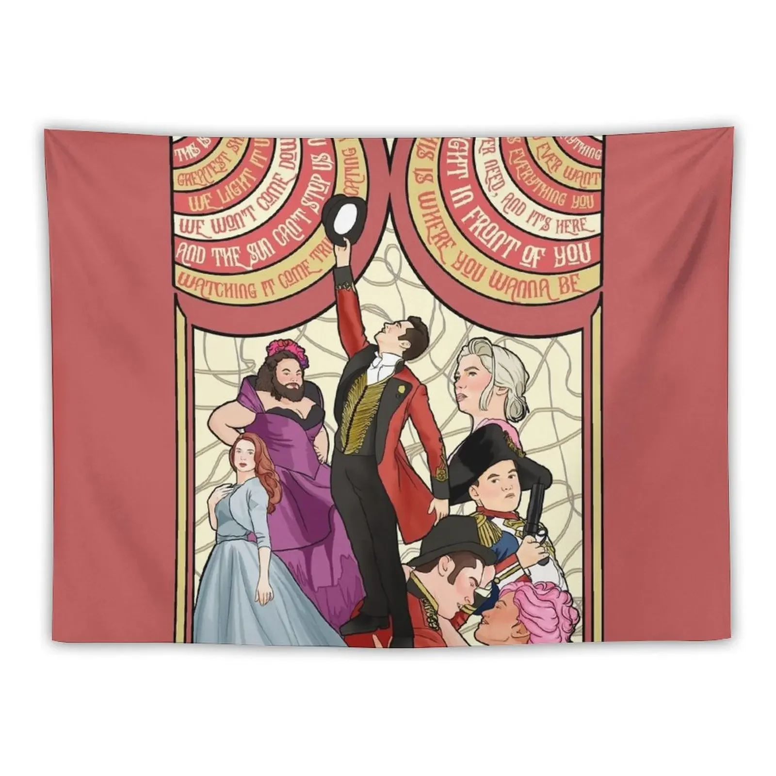 

the greatest show Tapestry Decoration For Rooms Wallpaper Bedroom Anime Decor Outdoor Decor Tapestry