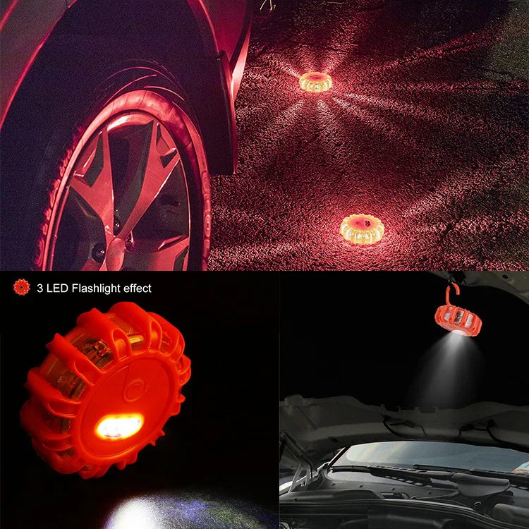 Strong Magnetic Safety Barrier Light LED Multi-functional Traffic Safety Flash Warning Light