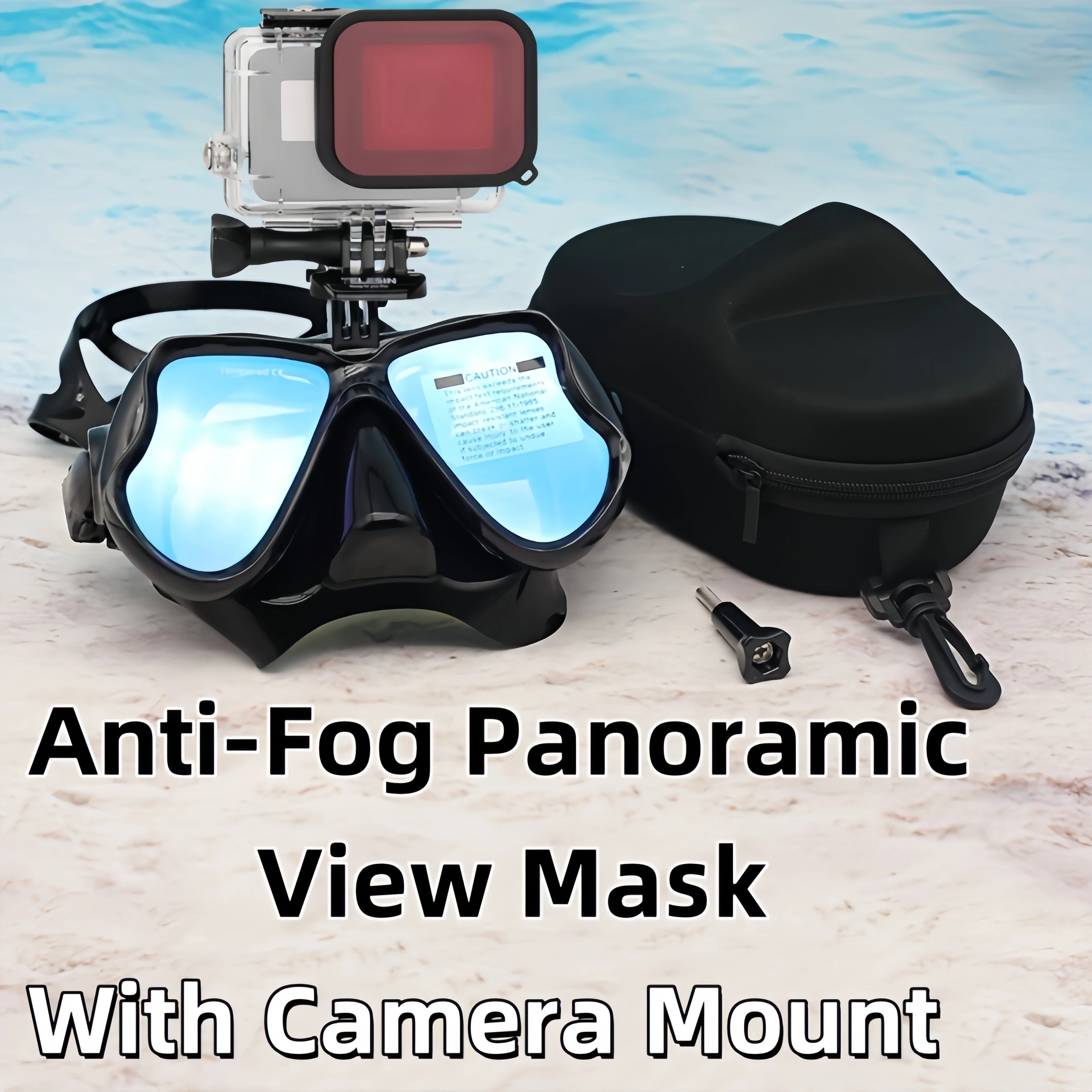 

Professional Underwater Camera Diving Masks Swimming Goggles Snorkel Scuba Diving Equipment Camera Holder For Go Pro with Mount