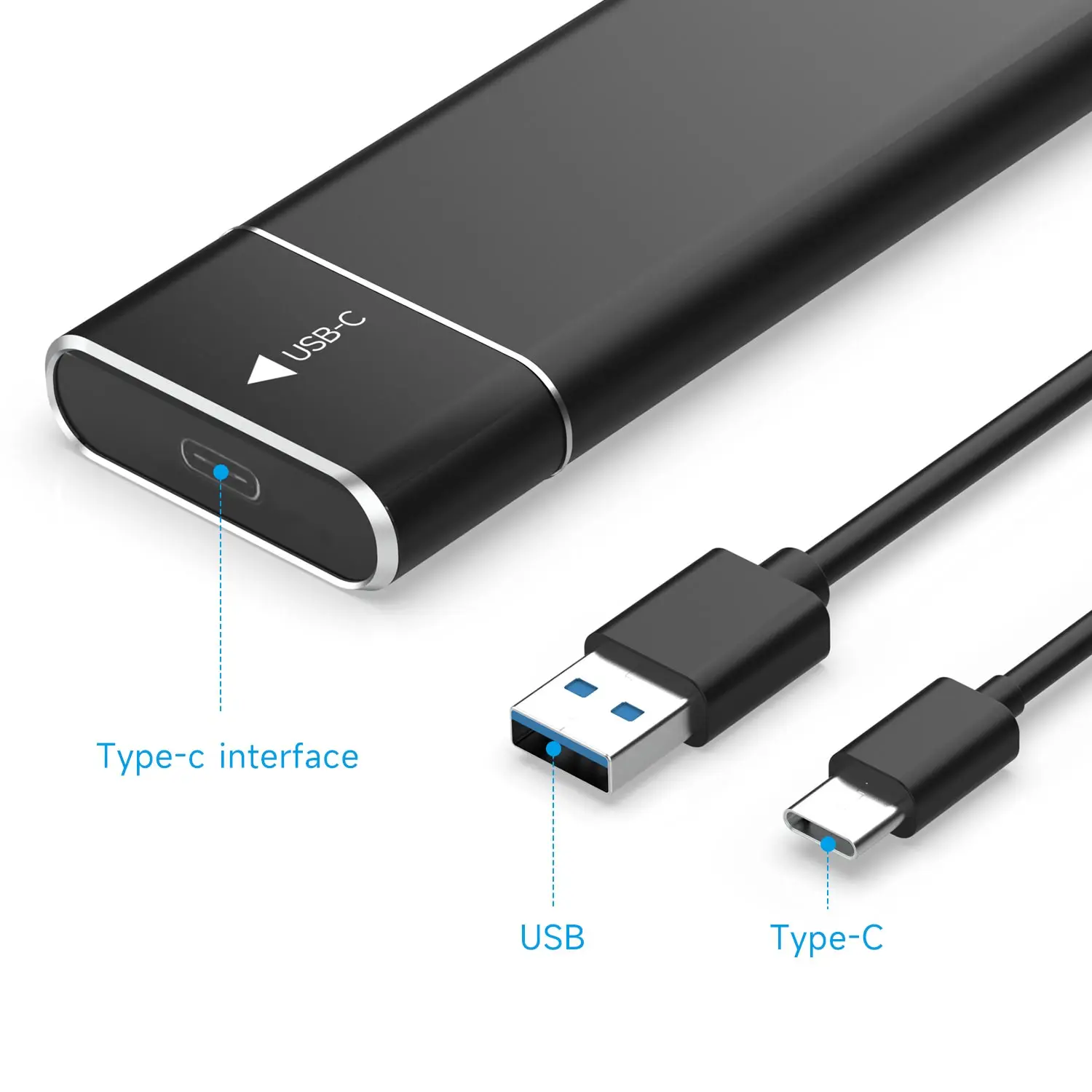 10Gbps M.2 SSD Enclosure Case With USB 3.1 Supports M Key/B&M Key Port NVMe Protocol PCle3.0 and PCle4.0 for Jetson Orin Flash