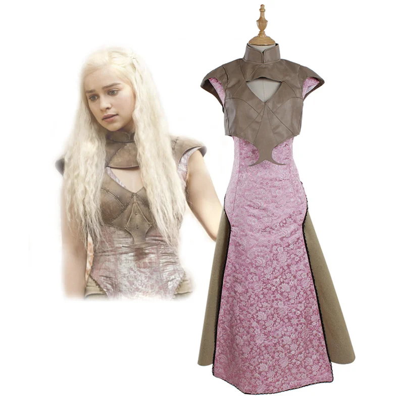 

Daenerys Cosplay Costume Women Dress Halloween Party Outfits