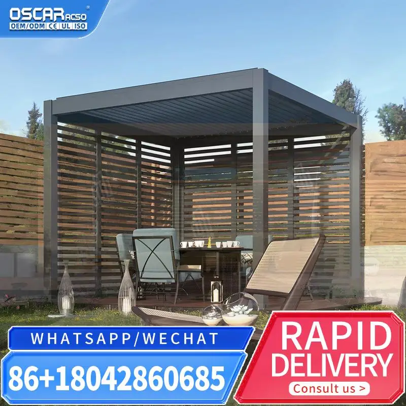 غطاء ظل خارجي للشرفة فناء مقاوم للماء مظلة فاخرة وأنيقة ومظلة لحديقة الفندق والفناء الخلفي Lo #3