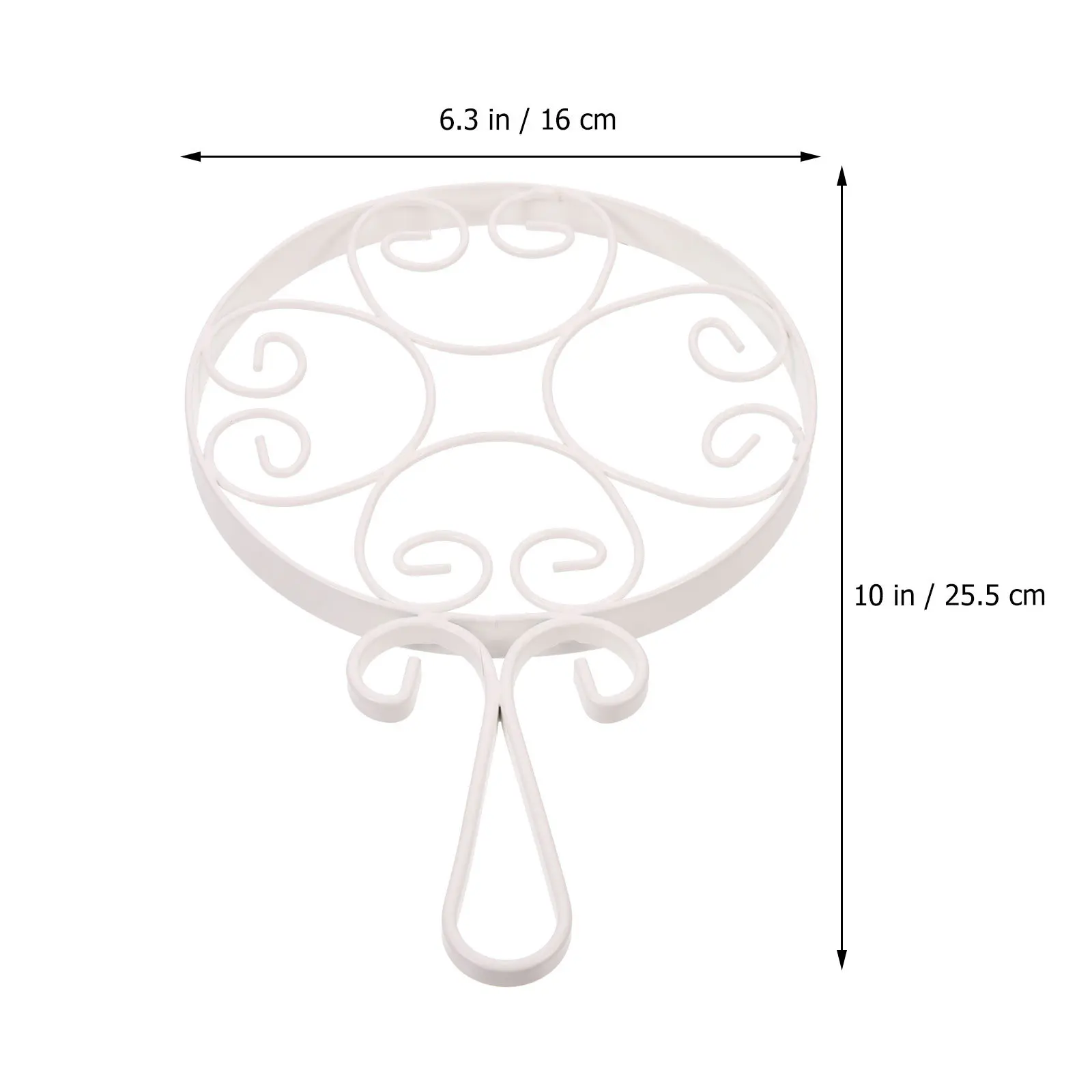 

Metal Insulation Pot Holder Iron Placemat Heat Resistant Hollow Out Design Non Slip Handle Kitchen Countertop Table Mat