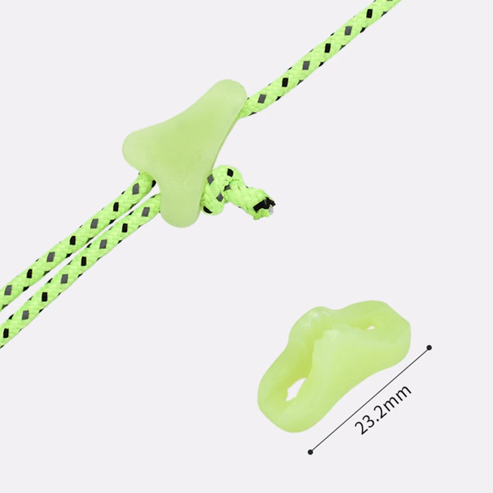 Outdoor Camping Luminous Tent Rope Buckle Canopy Triangle Tightening Buckles Set - view 6