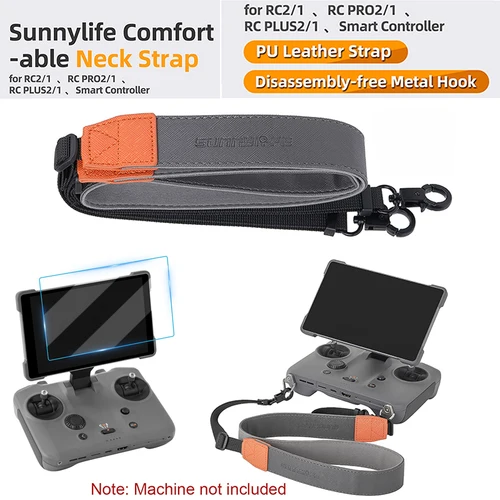 Correa de hombro con Control remoto para Dron, cordón para DJI RC2/1/RC Pro 2/1/RC PLUS 2/1 para DJI Mini 4 Pro Mavic 4 Pro, película protectora