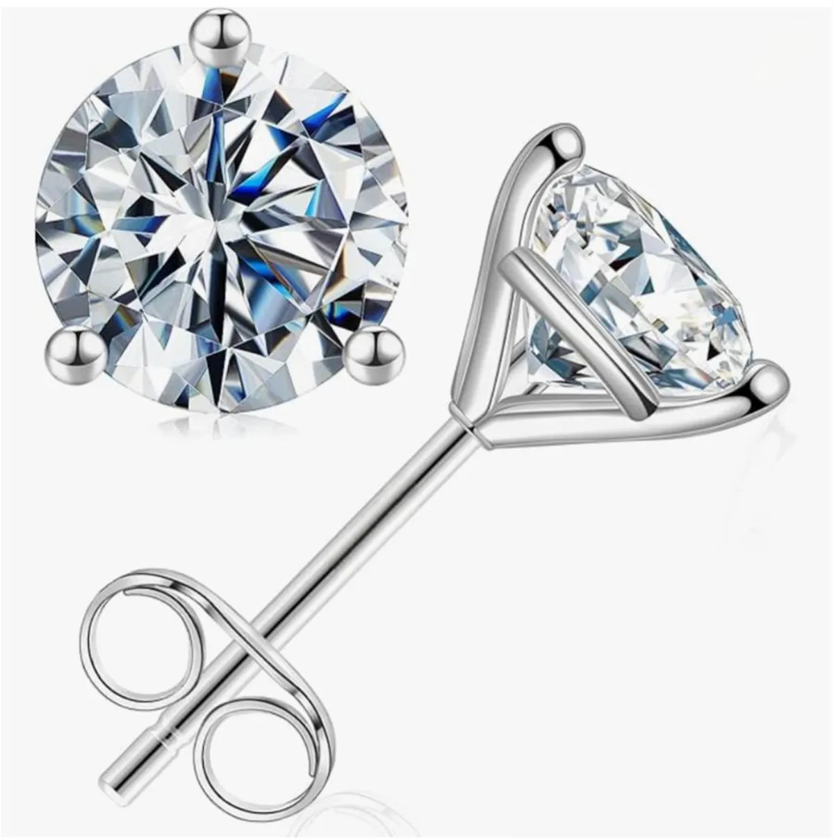 

Серьги из 18-каратного цельного золота с выращенными в лаборатории бриллиантами, простые, с 3 крапанами, из 10-каратного золота, с бриллиантом 1 карат, на заказ, подарок на День святого Валентина для женщин