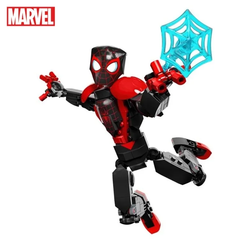 

Marvel Spider-Man Miles Morales Doll Building Blocks Children's Assembly Toy Creative Cool Hand Figure Model Boy Holiday Gift