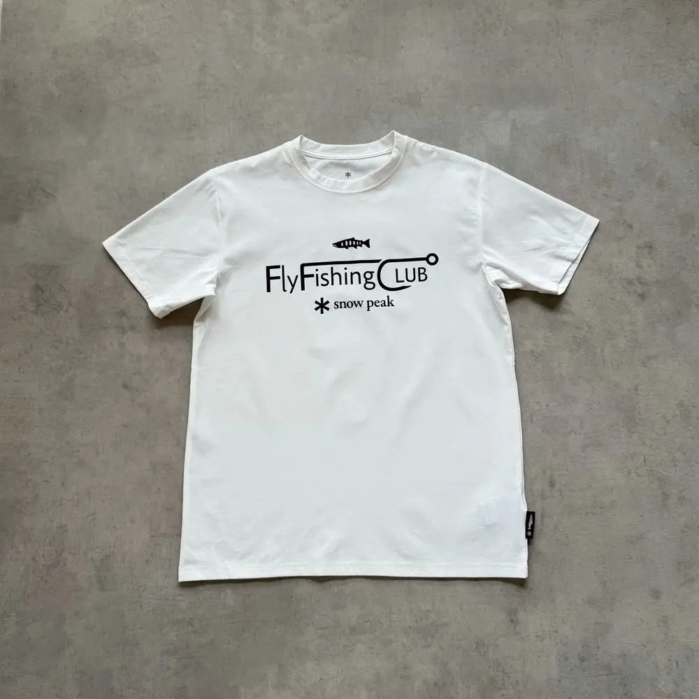 snow peak Loose Tshirt Versatile Casual Top Breathable Soft Light Slim Looking Short Sleeve Unisex Daily Outdoor Fashion Tee