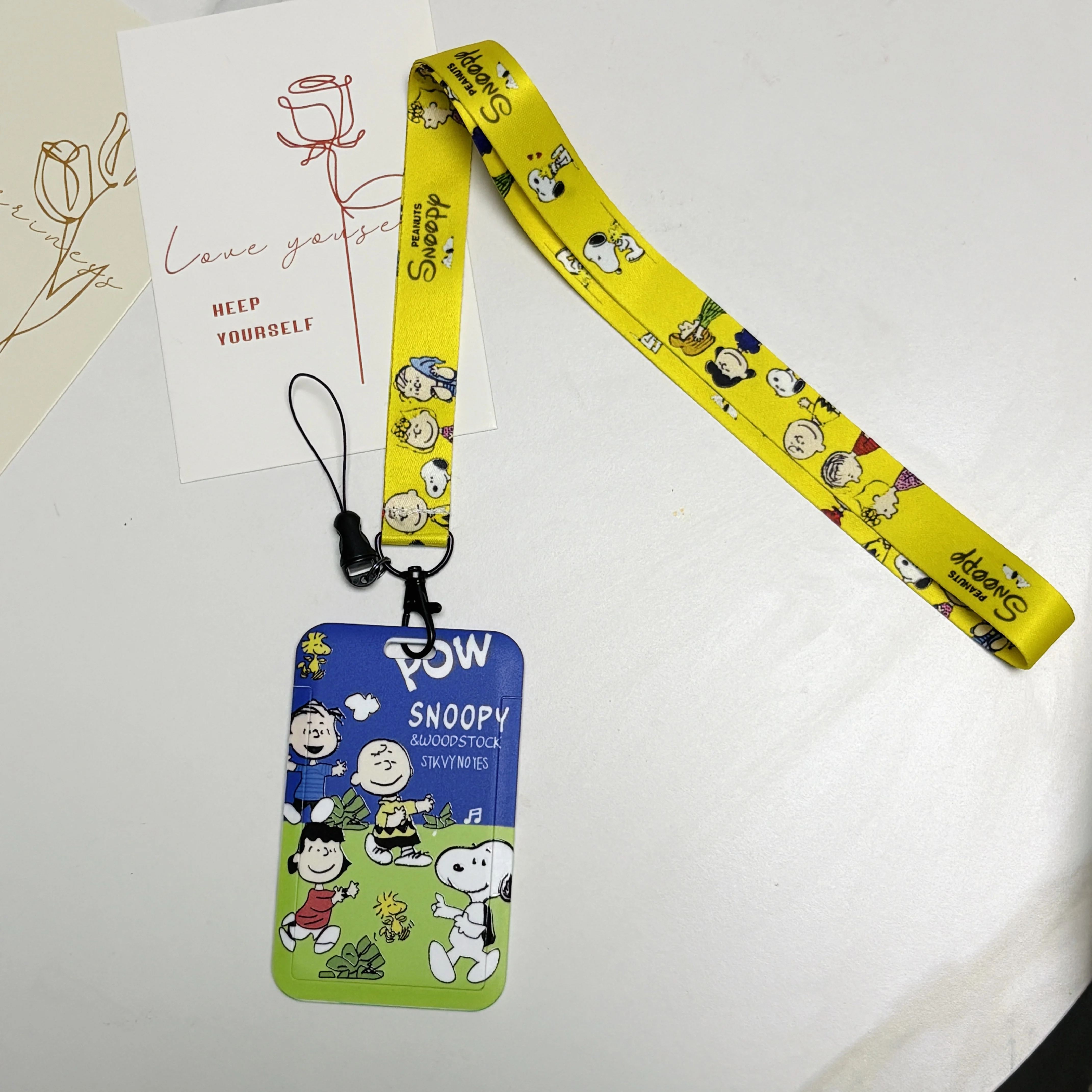 Anime Characters Card Holder Lanyards Keys Neck Strap Card Badge Keychain ID Credit Bus Card Cover Hang Rope Lariat Lanyard view 5