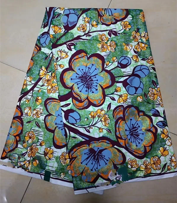 African prints batik wax fabric Ankara sewing wedding dress 100% cotton high quality Holland real wax 6 yards