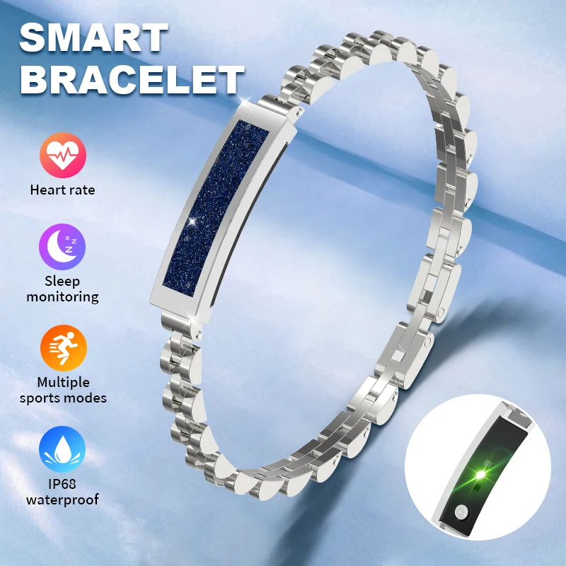 

LIGE Смарт-часы-браслет для женщин и мужчин с 24-часовым пульсометром, кислородом в крови, сна, 5 атм, водонепроницаемый спортивный смарт-браслет для Android IOS