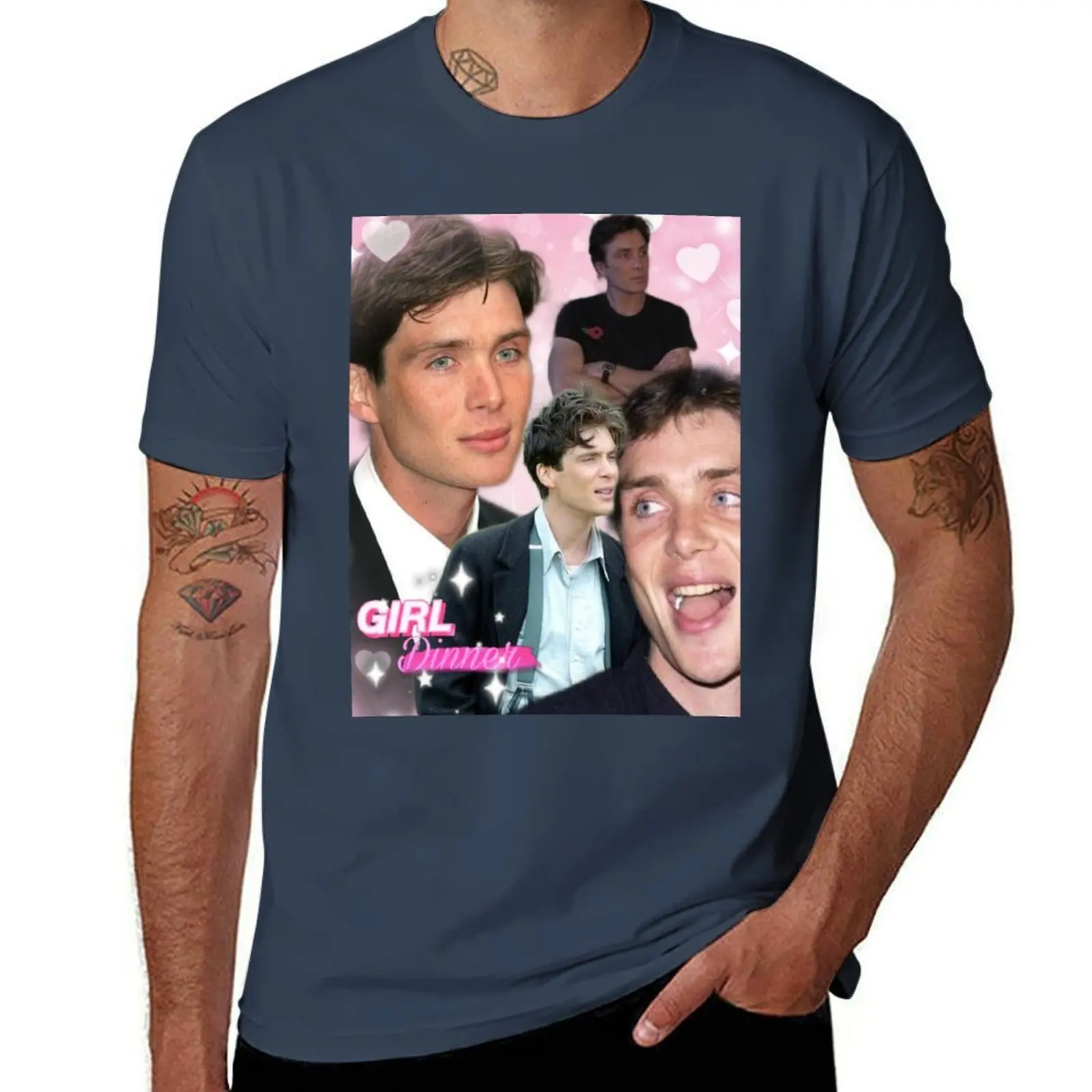 

Cillian Murphy Girl DInner T-Shirt Casual Loose Daily Wear T-Shirt