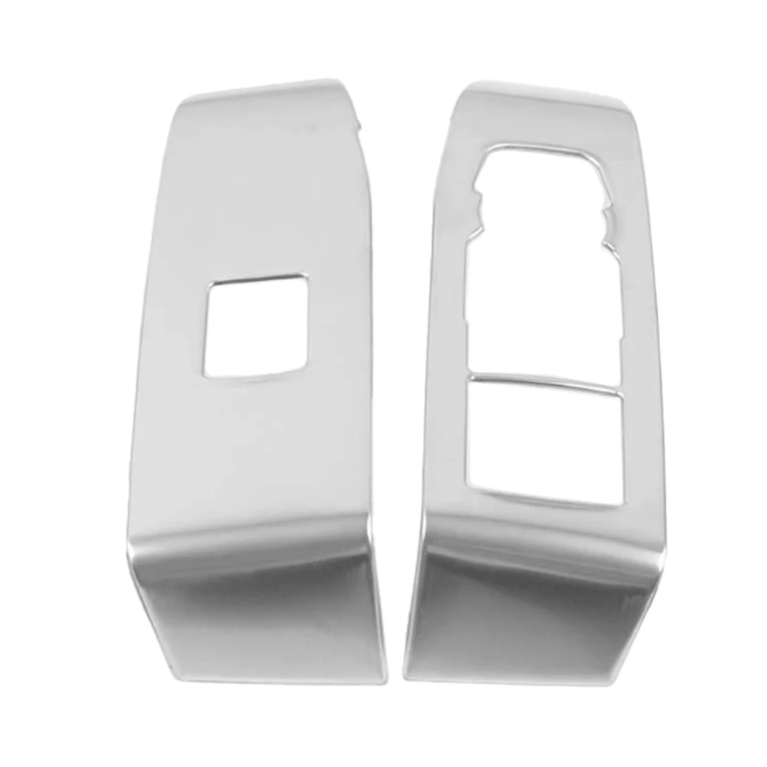 Silver ABS Plastic Car Window Lift Switch Panel Cover Trim Set Fit for Cadillac CT4 CT4-V 2020 2021 2022 2023