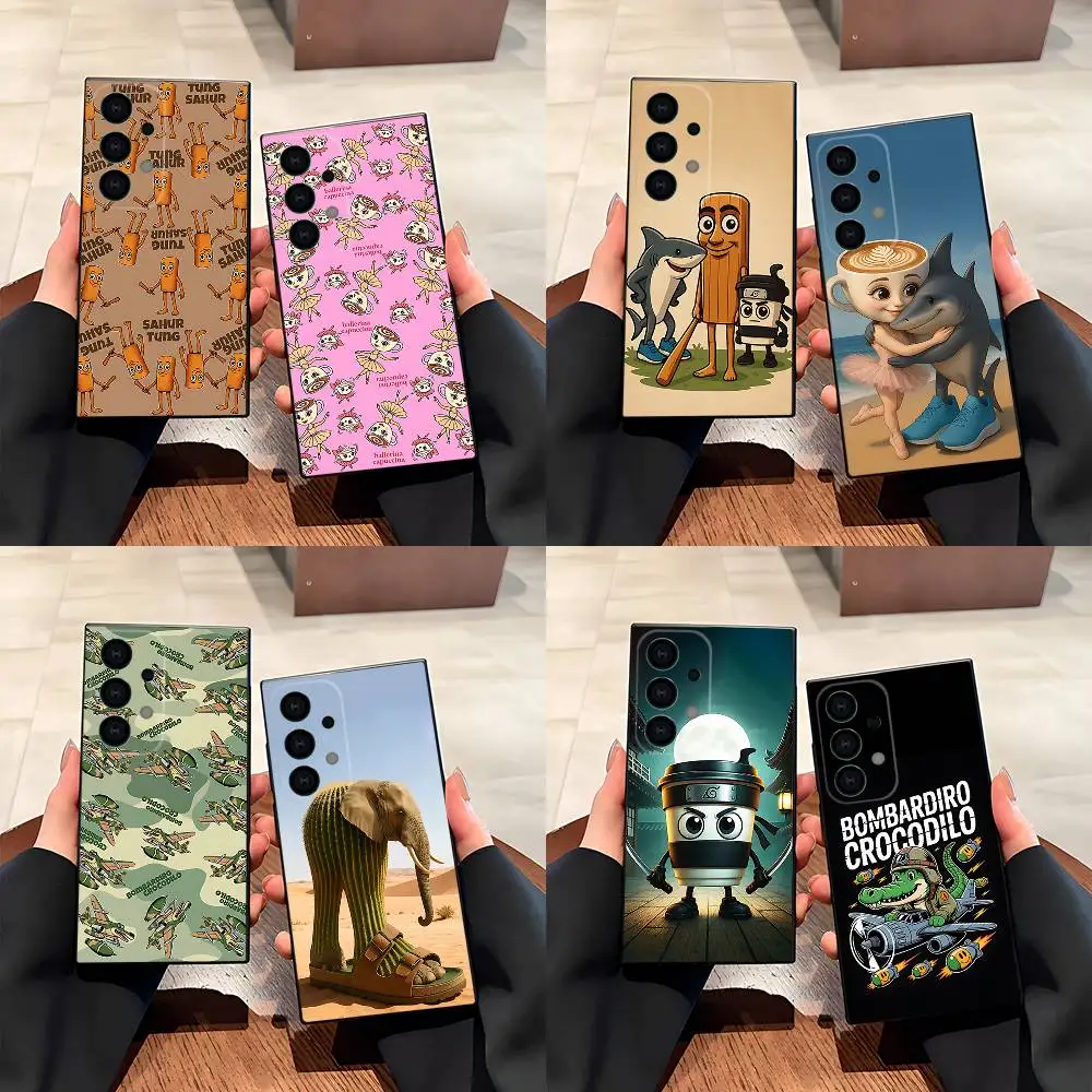 

Italian Brainrot Tung Tung Case for Samsung Galaxy S21 S25 FE S24 S23 Ultra S20 S9 S22 Plus S10 TPU Cover