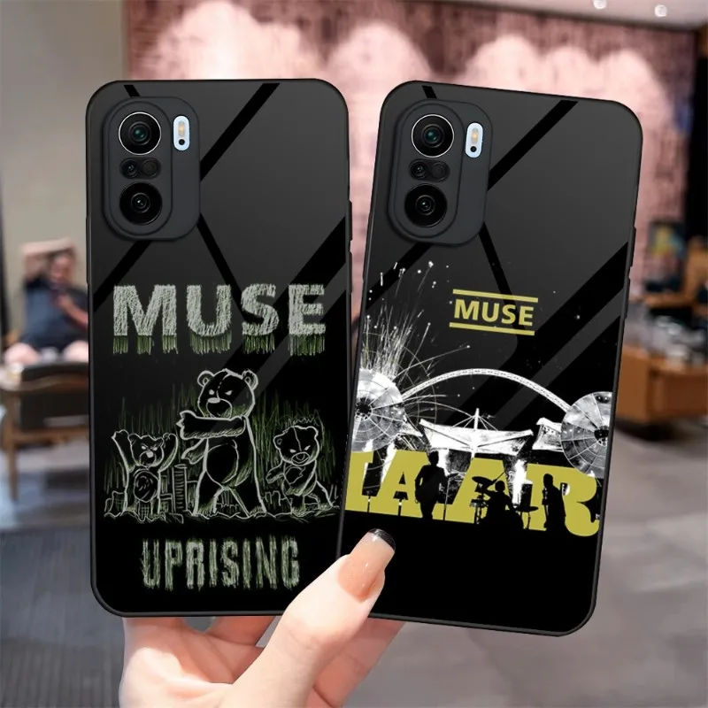 Muse Rock Band Phone Case Glass For Xiaomi PocoF3 13 11 11T 12X 10 12Pro Lite Redmi Note 10 9 8 Pro 9T 9A PocoX3Pro Cover