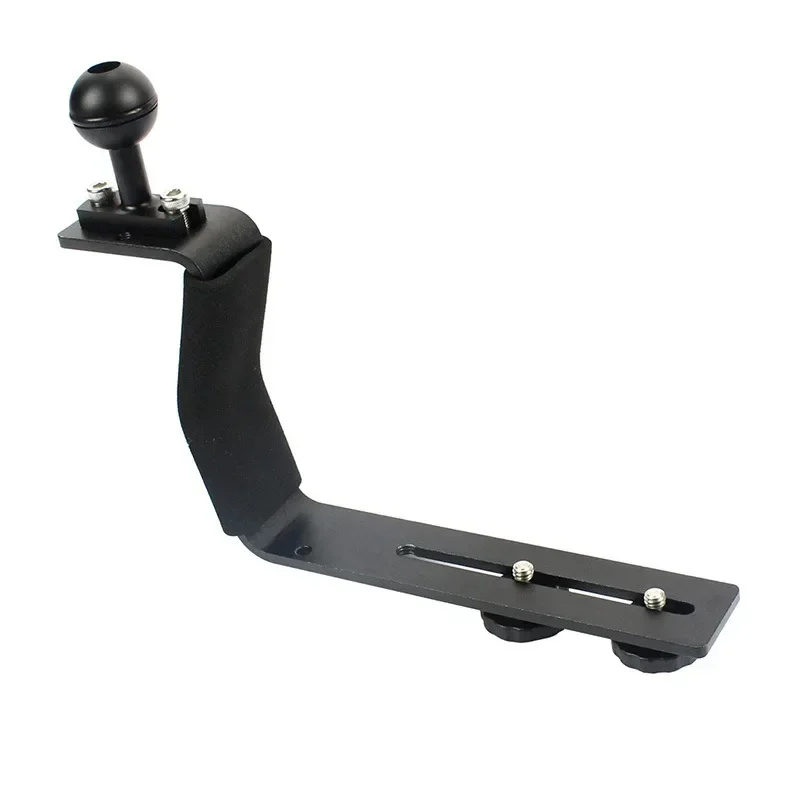 Diving Tray Z Shape Handle Mount with Base Adapter Lightweight Single Handle Ball Extension Diving Bracket for SLR Camera