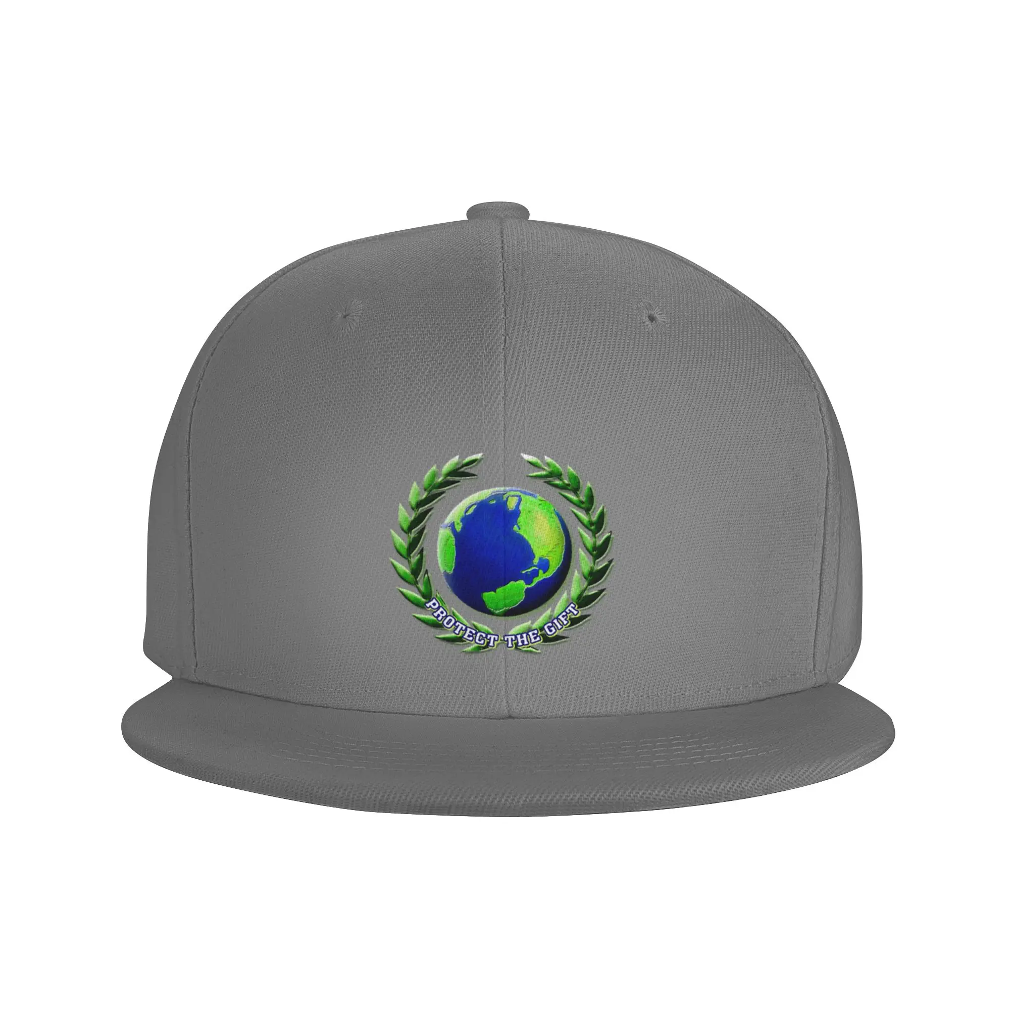Fashion PROTECT THE GIFT earth day April 22 Flat Brim Sun Hat  Baseball Cap Men's Hat