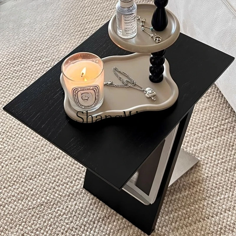 FG  simple solid wood edge few light luxury minimalist home living room sofa corner few shelves