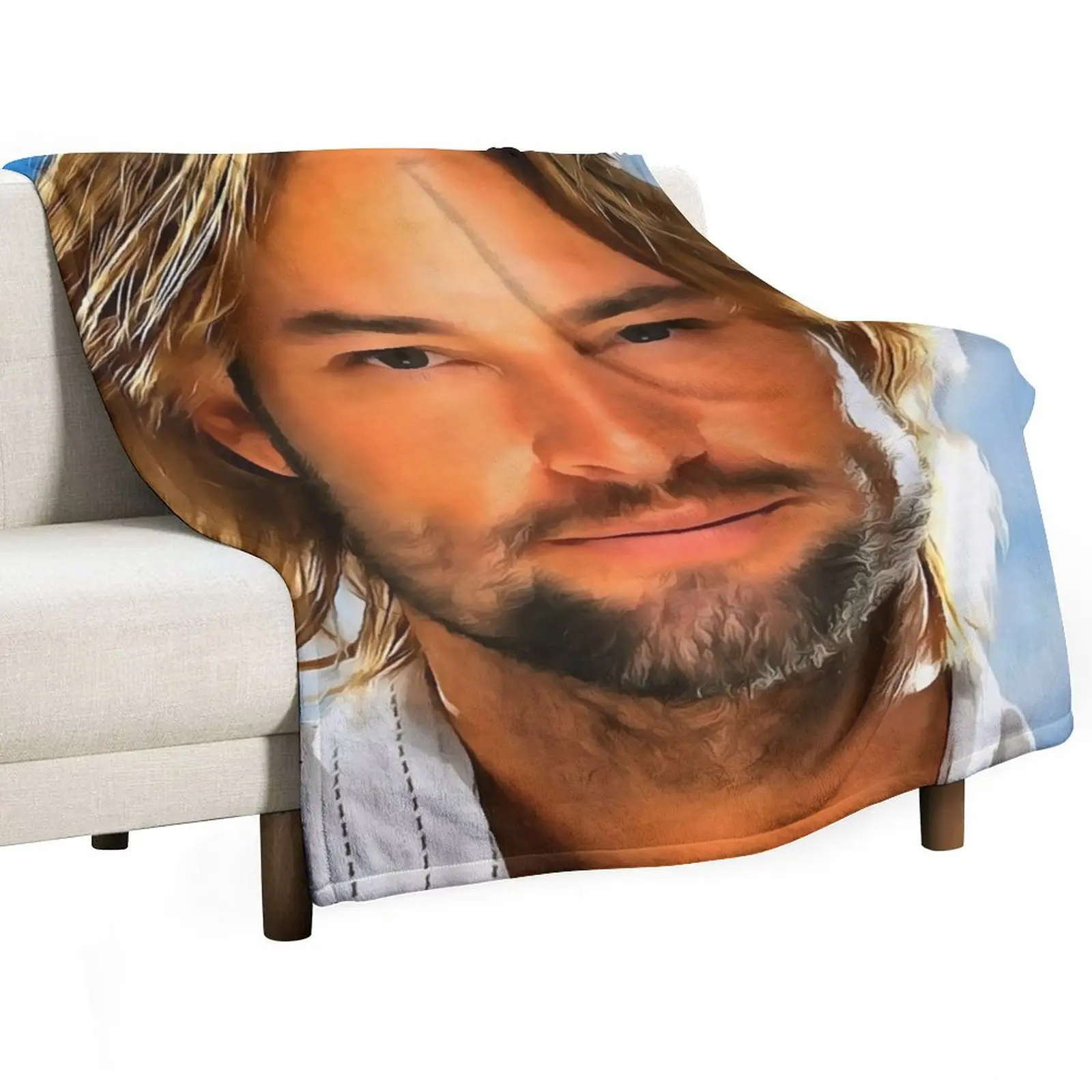 Josh Holloway (Painting) Throw Blanket Moving Fashion Sofas Blankets