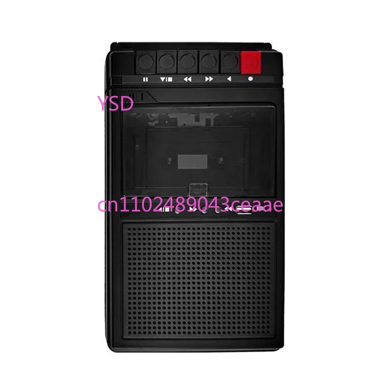 Portable Cassette Recorder Nostalgic Retro Portable Tape Player Walkie-Talkie Player Recorder and Playback All-In-One