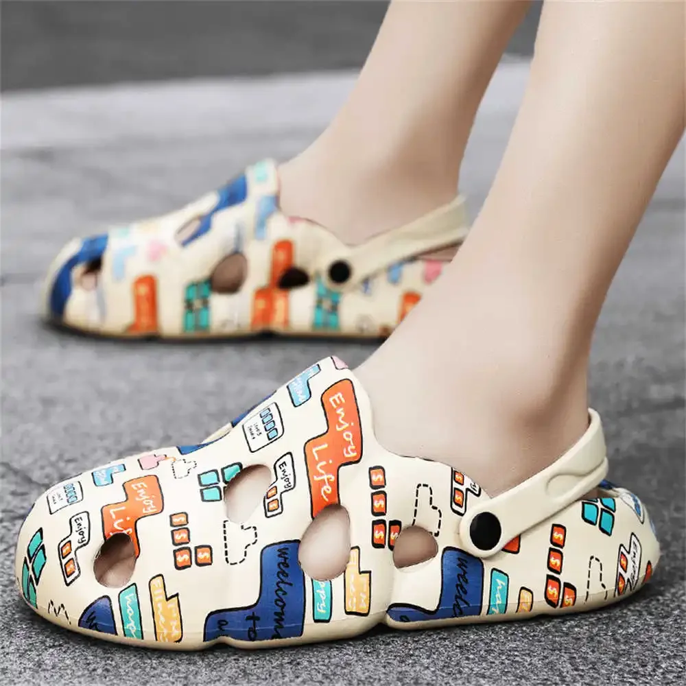 Number 45 Thick Heeled Slippers On The Sea Men's Sports Shoes 42 Resort Sandals Sneakers Tenisky High Grade Price Losfers