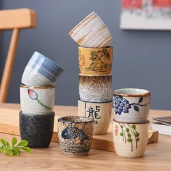 50ml Chinese Retro Ceramic Tea Cup Ceramic Mug Japanese Sake Cup Crockery Tea  Personal Single Cup Drinkware