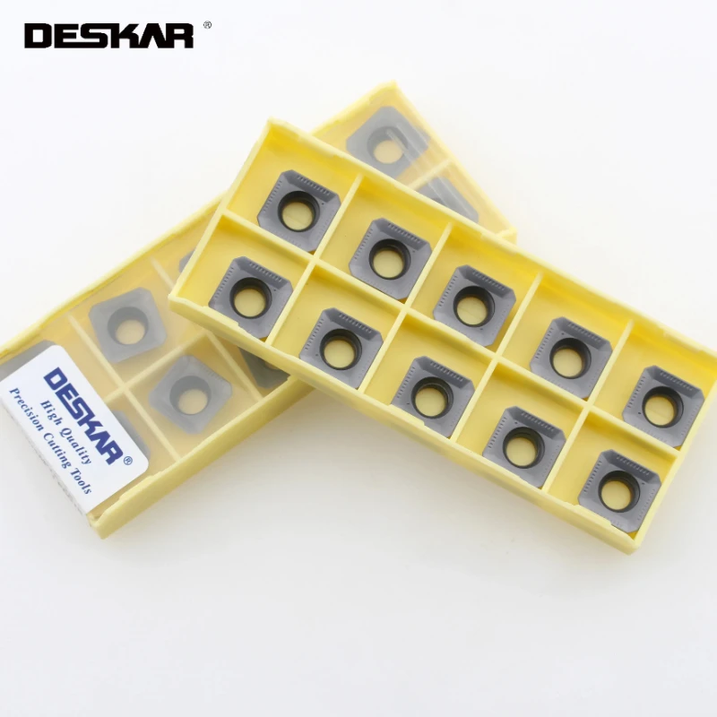 

10pcs Deskar Sekt1204aftn Xm Lf6018 Sekt1204aftn Xm Lda Milling Inserts Turning Tools Carbide Inserts Lathe Tool Parts