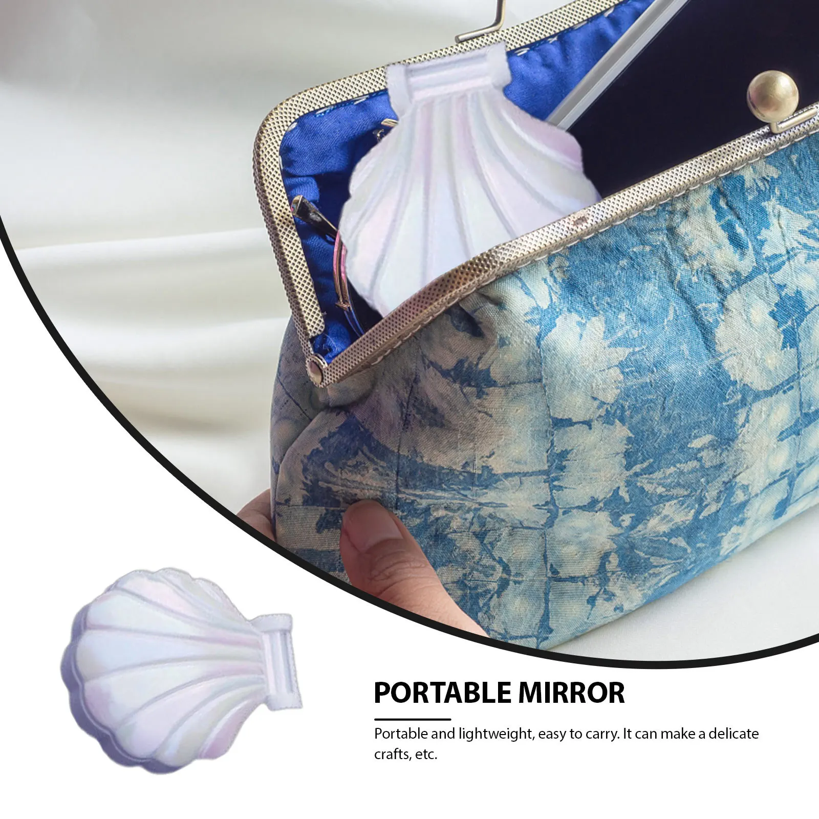 

1Set Makeup Mirror Silicone Mold DIY Art Mold Soft Tearable Resistant Premium Quality Compact Size for Travel Home Or Office Use