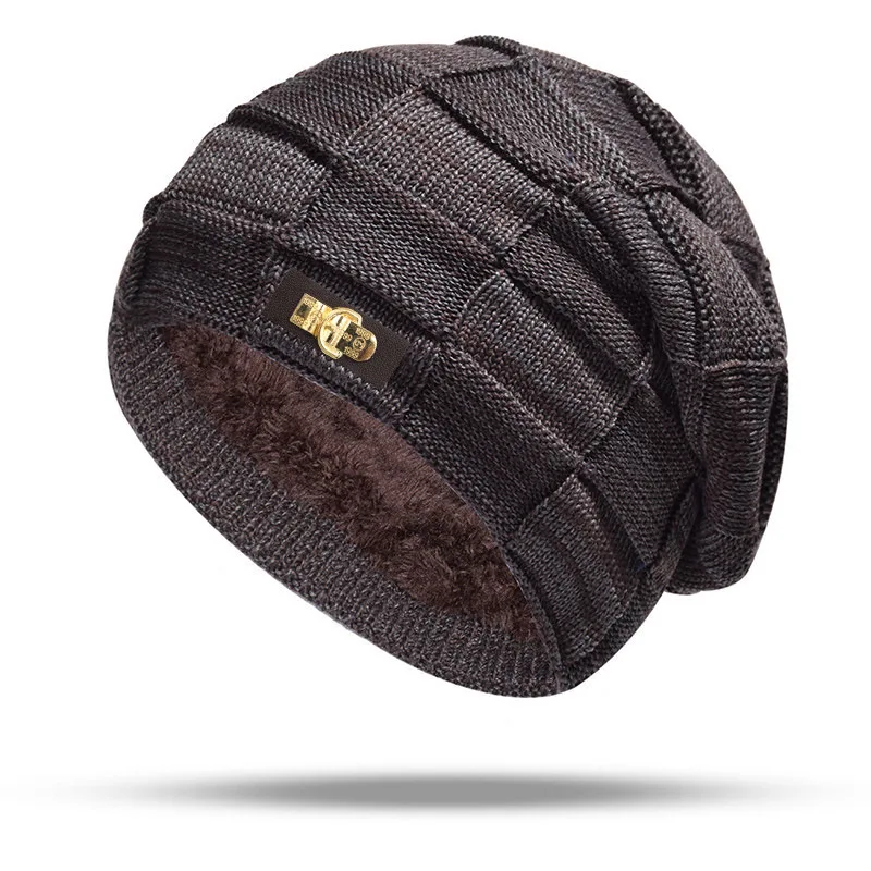 Klassischer warmer Mützenbezug für Herbst und Winter, Schal-Set, Wollmütze, winddichte Nadel zum Radfahren, geeignet für Männer und Frauen