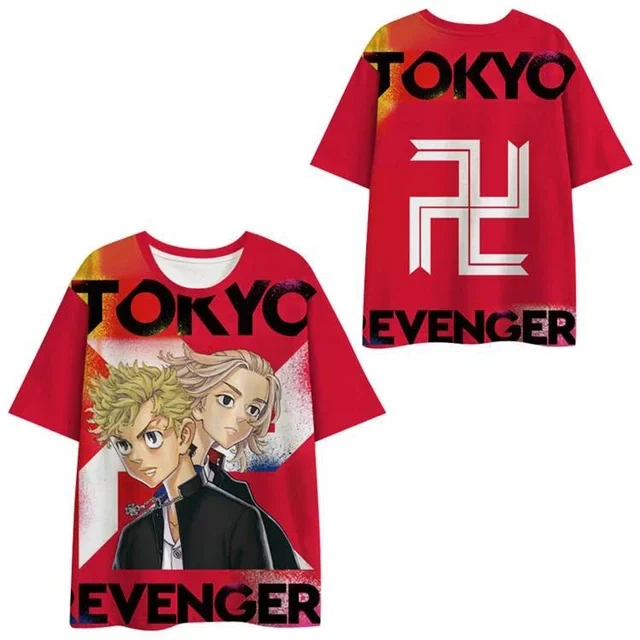 Tokyo Avengers T-shirt Anime 3D Printed Summer Men/Women O-Neck TShirt Casual Short Sleeve Oversized Fashion Man Clothing