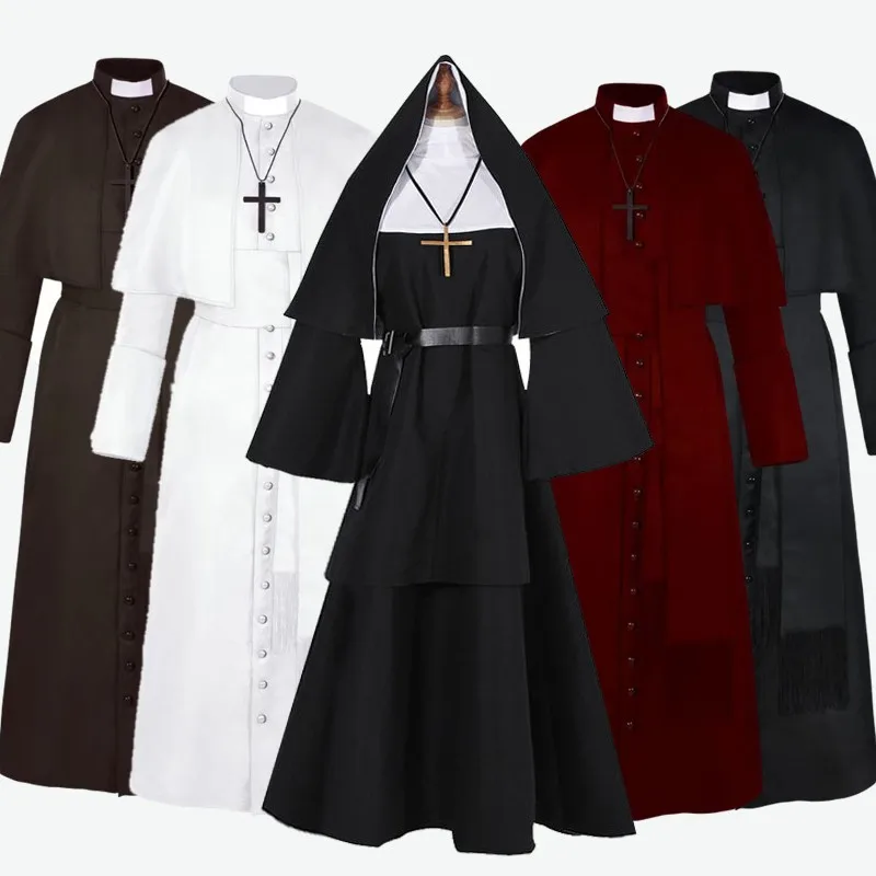 الكبار لوين تأثيري راهبة أداء الزي م الكاهن مرحلة الدراما الأم ماري الكاهن زي العرقية الصينية التقليدية