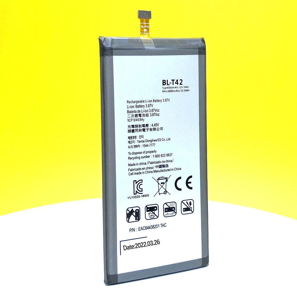 100% NEW BL-T42 For LG V50 ThinQ 5G V50ThinQ BL T42 LM-V500 V500N V500EM v500xm High Quality Battery