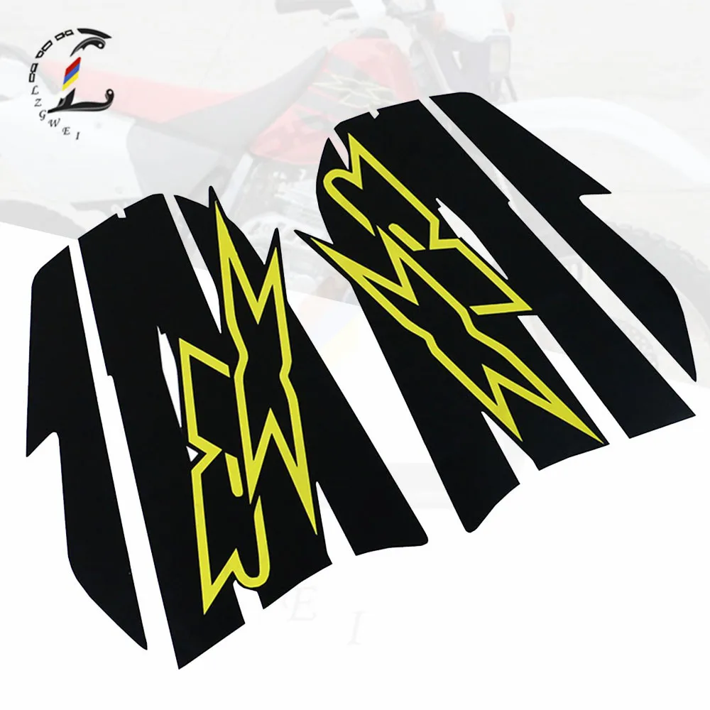 Motorcycle Off-road Fuel Tank Sticker For Honda XR250 XR 400 Black Decal Fuel Tank Sticker Waterproof