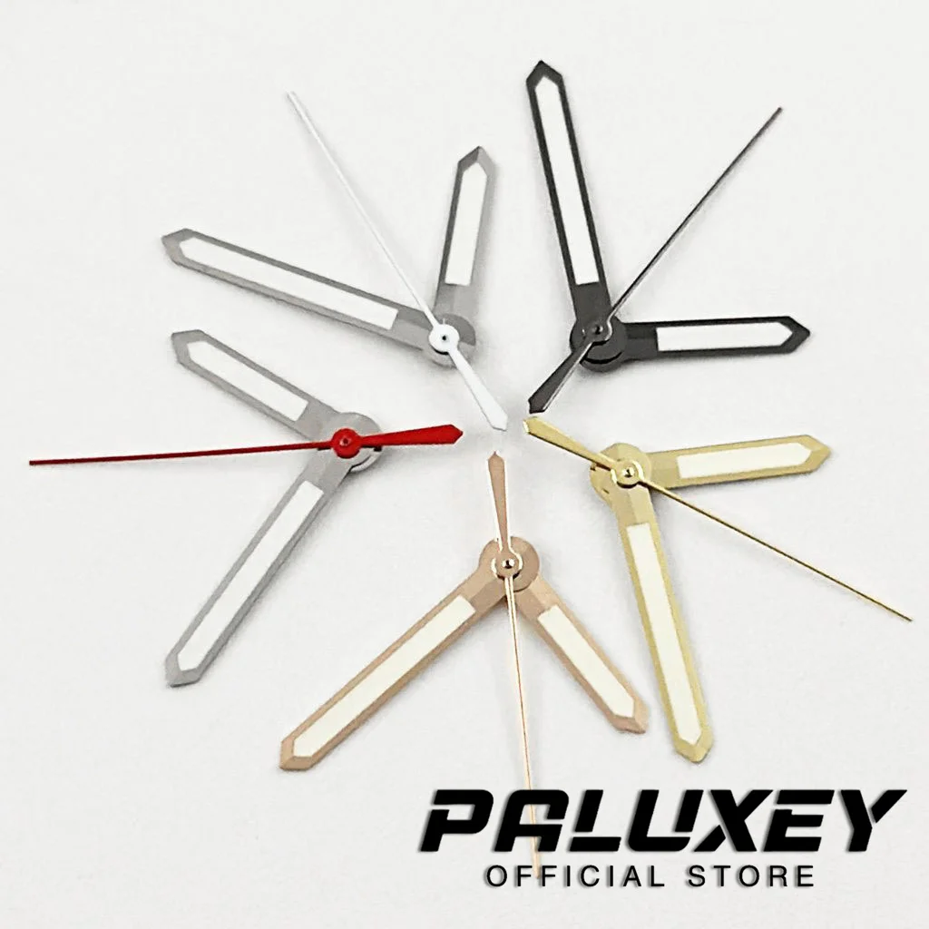 NH35 Hands Gold Gun Rose Gold Silver Watch Hands For NH34 NH35 NH36 NH38 NH39 NH70 NH72 Movement Green Luminous Watches Pointers