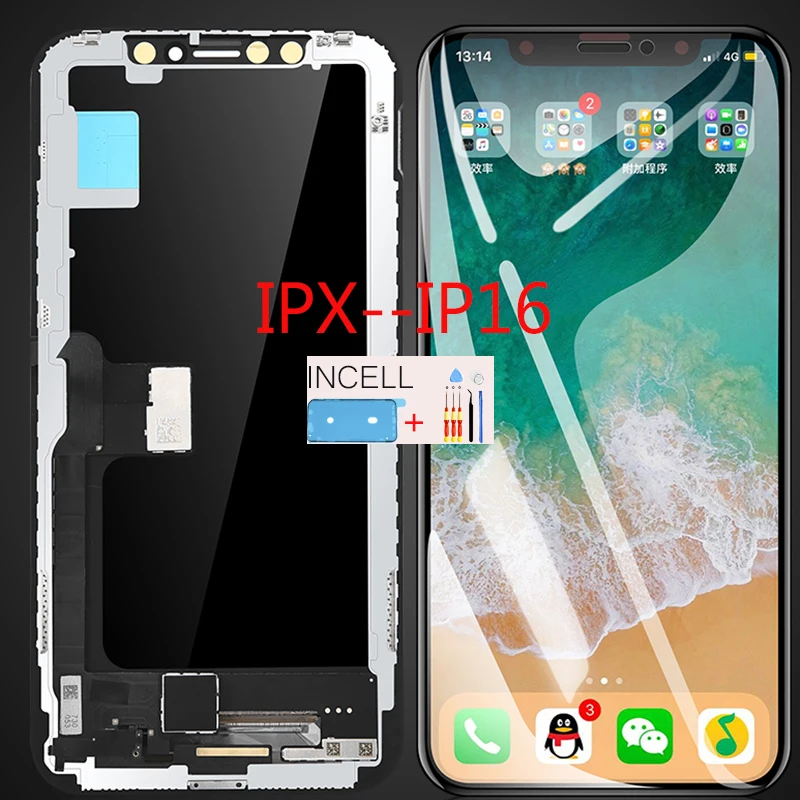 

Для iPhone 13 Pro Max 12 Mini 13 14 Plus 15 Pro 16 ЖК-дисплей с цифровым преобразователем сенсорного экрана в сборе, запасные части для ремонта