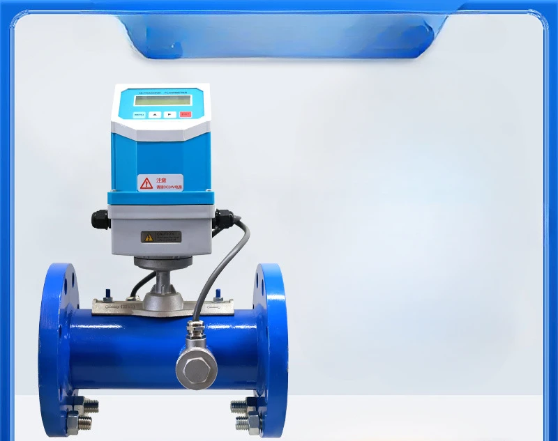 Ultrasonic flow meter Pipeline integrated water liquid flow meter Intelligent cold heat meter 485 Pipe section flow