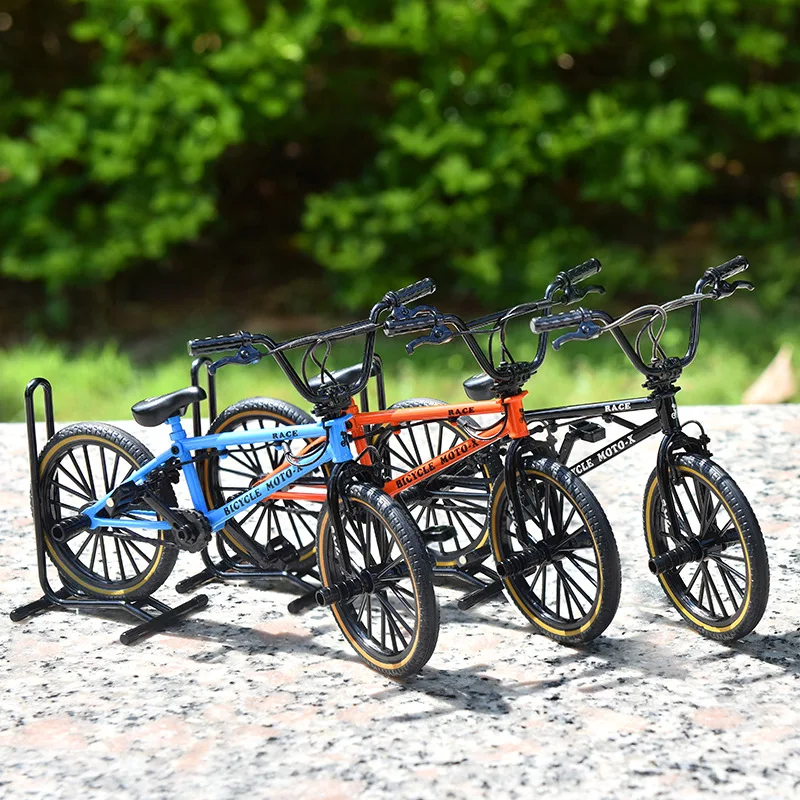 1:8 Mini Model Alloy Bicycle Diecast Decoration Mountain Finger Orange Metal Bike Simulation Collection Gifts Toys for boys