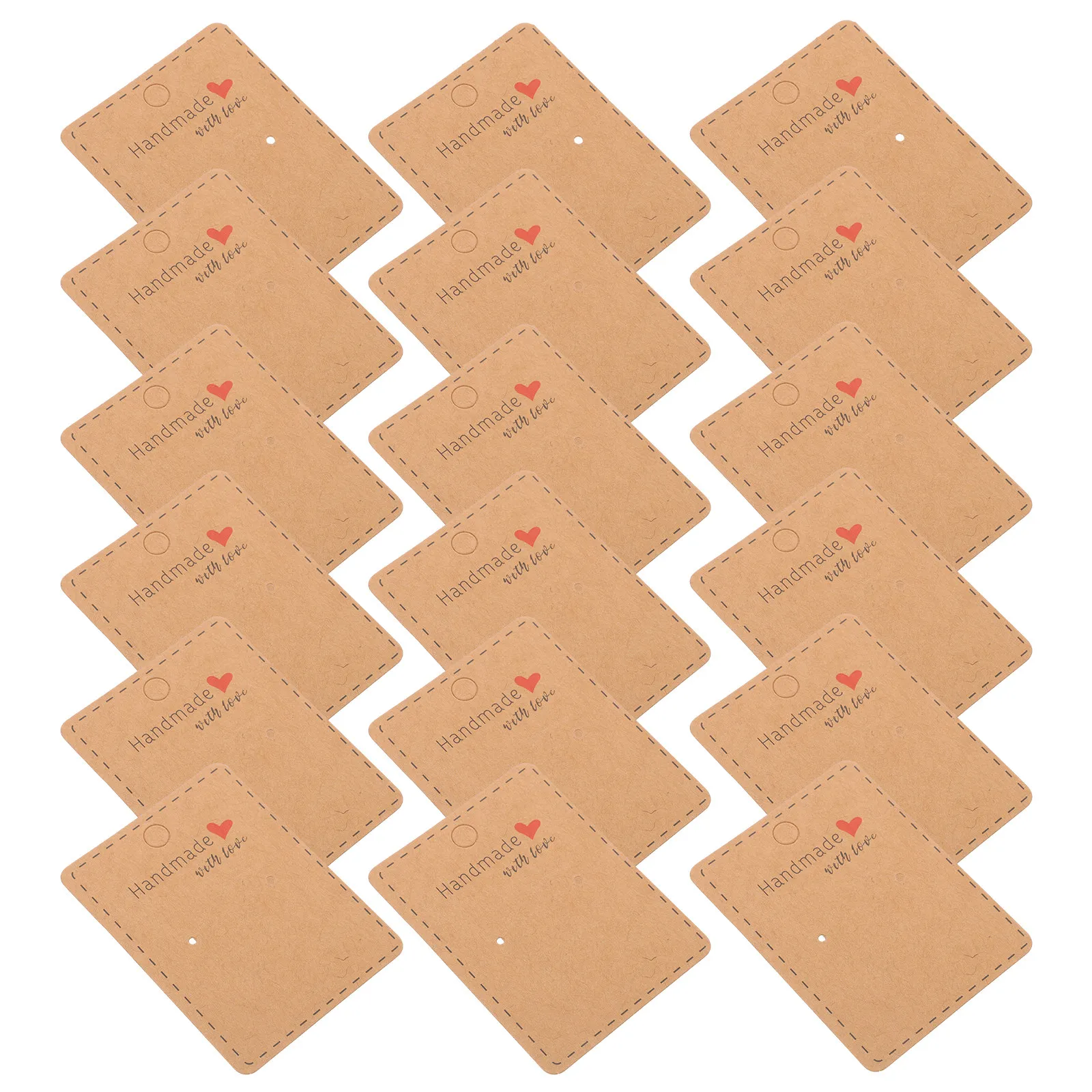 

100Pcs Earrings Display Cards Paper Ear Studs Jewelry Packaging Card Holder for Store Home Display Organizer Earring Cards