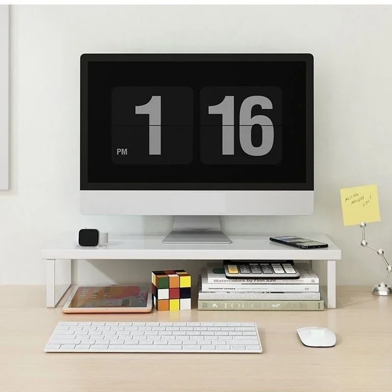 Student dormitory computer monitor elevated display base  home office elevated computer desktop creative storage rack