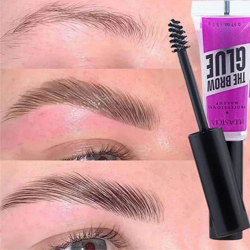 Wasserdichte Augenbrauen Styling Wachs dauerhafte wilde Augenbrauen Make-up schnell trocknende Augenbrauen Pomade Einstellung natürliche transparente Gel Seife