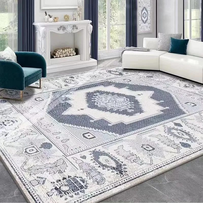 American Style Ethnic Livingroom Carpets Vintage Large Non-slip Area Rug Home Study Floor Carpet Persian Bedside Mat Bedroom Rug