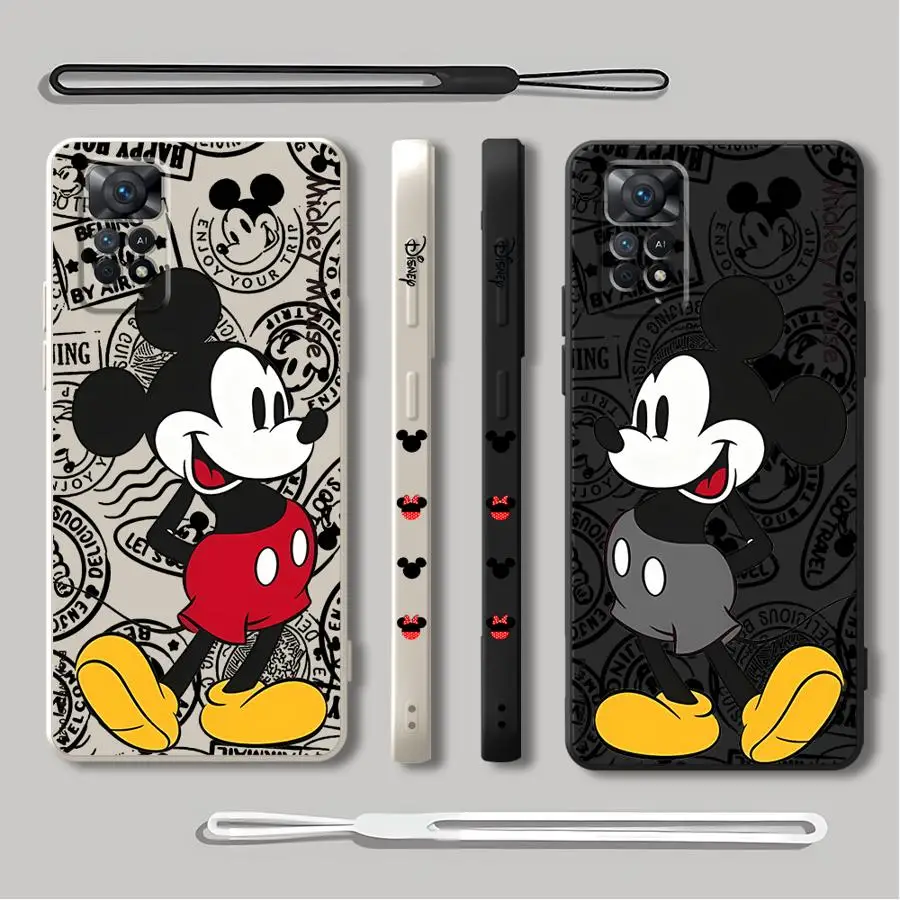 Disney Mickey Phone Case for Xiaomi Redmi Note 10 13 12 Pro Plus 9S 11 Pro 5G 10T 9T 8 9 10 Pro 12S 11S Cover Soft